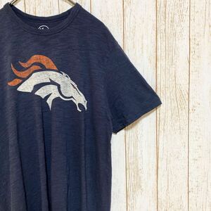 '47Brand NFL Denver Broncos デンバー・ブロンコス プリント Tシャツ L USA古着 アメリカ古着