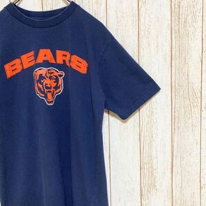 Majestic マジェスティック NFL Chicago Bears シカゴ・ベアーズ プリント Tシャツ M USA古着 アメリカ古着