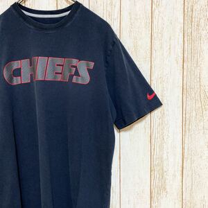 NIKE ナイキ NFL KansasCity Chiefs カンザスシティ・チーフス プリント Tシャツ L USA古着 アメリカ古着