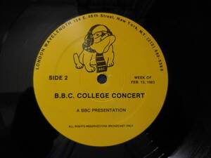 POLYROCK／激レア　 BBC College Concert #21 未発売ライブ　非売品・放送局用レコード