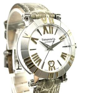 稼働品 TIFFANY&Co. ティファニー アトラス レディース 腕時計 自動巻 Z1300.68.16A 文字盤 SS オートマチック 菊NS