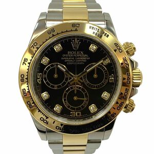  new goods has been finished [ free shipping ]ROLEX Rolex Cosmo graph Daytona 116503G Random number SS×YG diamond men's wristwatch self-winding watch 
