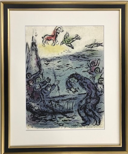 【特価】 ≪ マルク・シャガール ≫ リトグラフ【 石版画 】 ULYSSE ET SES COMPAGNONS 1987年 DIE ODYSSEE