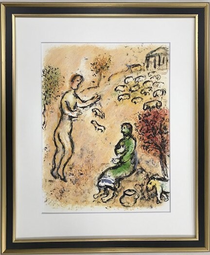 【特価】 ≪ マルク・シャガール ≫ リトグラフ【 石版画 】 ULYSSE ET EUMEE 1987年 DIE ODYSSEE