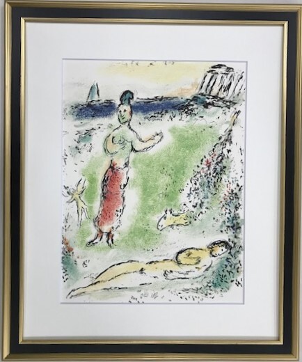 【特価】 ≪ マルク・シャガール ≫ リトグラフ【 石版画 】 ATHENA ENDORT ULYSSE 1987年 DIE ODYSSEE