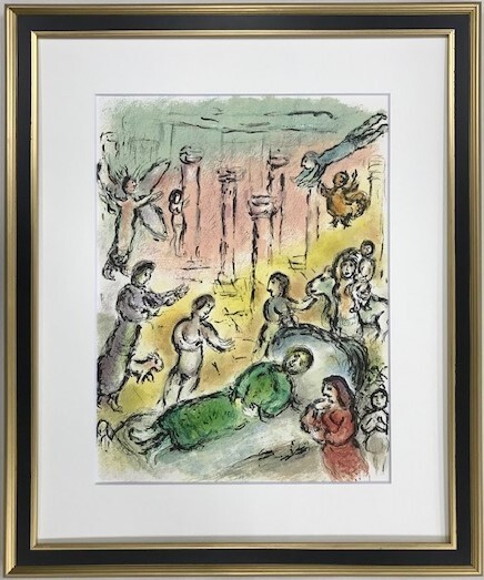 【特価】 ≪ マルク・シャガール ≫ リトグラフ【 石版画 】 LE LIT D'ULYSSE 1987年 DIE ODYSSEE