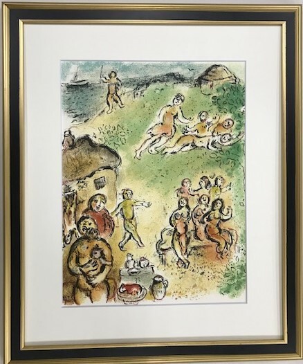 【特価】 ≪ マルク・シャガール ≫ リトグラフ【 石版画 】 L'ILED EOLE 1987年 DIE ODYSSEE