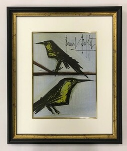 【特価】　≪　　ベルナール 　ビュッフェ　　≫　　オリジナル リトグラフ【石版画】　LES DEUX OISEAUX 　1967年　BERNARD　 BUFFET