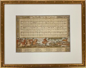 【特価】　≪　　ウォルター　クレイン　　≫　 オリジナルリトグラフ【石版画】　　PAN PIPES 　 ⅩⅧ　　1883年　　WALTER CRANE