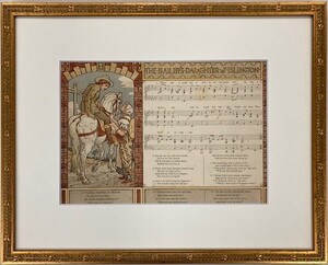 【特価】　≪　　ウォルター　クレイン　　≫　 オリジナルリトグラフ【石版画】　　PAN PIPES 　 ⅩⅦ　　1883年　　WALTER CRANE