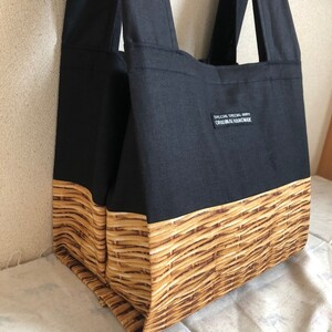 ハンドメイド エコバッグ コンビニ弁当用エコバッグ トートバッグ