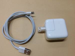 Apple 純正 10w USB PowerアダプターA1357 /ライトニングケーブル1m付