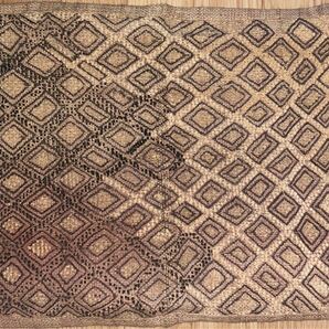 アフリカ ラフィア刺繍 古布