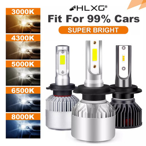 Hlxg車 ヘッドライト 電球 LEDライトh4 h7 h11 h8 hb4 h1 h3 9005 hb3 車 ヘッドライト800