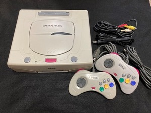 セガサターン 本体 白 コントローラ2個 セット 美品 動作確認済