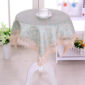  new goods tablecloth square embroidery green color 80cm*80cm on goods refrigerator cover microwave oven cover multi cover 