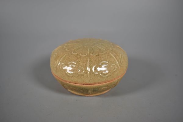 都内で 中国美術 茶道具 旧家蔵出 香合 草花紋 刻 堆朱 唐物 漆芸