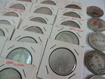日本　古銭　 明治31年 上切　竜50銭銀貨　 27枚 おまとめ 　綺麗な古銭多いです。_画像2