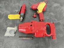 激レア Chicago Pneumatic 工具3点セット Air Impact Wrench CP-610 インパクトレンチ 3440 IMP WRENCH 303 ML DRILL 保管品/8887_画像1