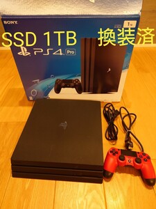 SSDに換装 1TB SONY PlayStation4 PS4 Pro ジェットブラック CUH-7000BB01