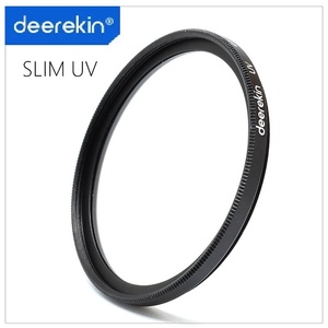 Deerekin Thin Frame Slim UV 55 -мм линза Фильтр защиты фильтра защиты от фильтра широколокоженного объектива, совместимая с простым случаем с простым корпусом и неиспользованным