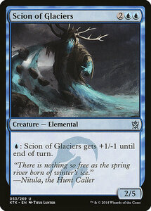 MTG ■青/英語版■《氷河の末裔/Scion of Glaciers》 タルキール覇王譚 KTK