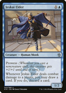 MTG ■青/英語版■《ジェスカイの長老/Jeskai Elder》 タルキール覇王譚 KTK