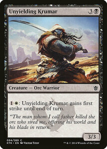 MTG ■黒/英語版■《不撓のクルーマ/Unyielding Krumar》 タルキール覇王譚 KTK