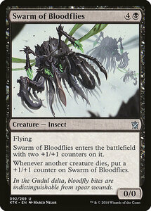 MTG ■黒/英語版■《血蠅の大群/Swarm of Bloodflies》 タルキール覇王譚 KTK