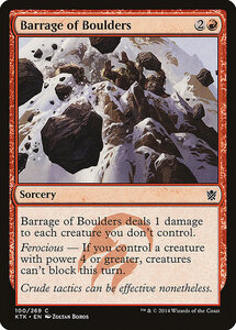 MTG ■赤/英語版■《石弾の弾幕/Barrage of Boulders》 タルキール覇王譚 KTK