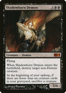 MTG ■黒/英語版■《影生まれの悪魔/Shadowborn Demon》基本セット2014 M14