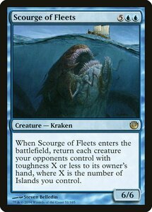 MTG ■青/英語版■《船団の災い魔/Scourge of Fleets》 ニクスへの旅 JOU