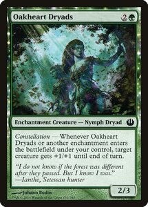 MTG ■緑/英語版■《樫心のドライアド/Oakheart Dryads》★FOIL★ ニクスへの旅 JOU