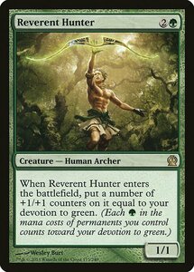 MTG ■緑/英語版■《恭しき狩人/Reverent Hunter》テーロス THS