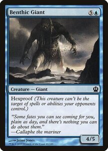 MTG ■青/英語版■《水底の巨人/Benthic Giant》★FOIL★ テーロス THS