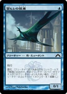 MTG ■青/日本語版■ 《雲ヒレの猛禽/Cloudfin Raptor》ギルド門侵犯 GTC