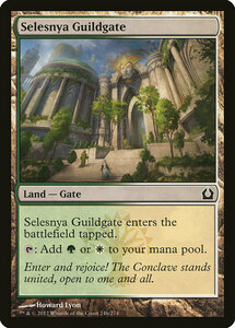 MTG ■土地/英語版■ 《セレズニアのギルド門/Selesnya Guildgate》★FOIL★ ラヴニカへの回帰 RTR