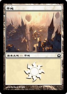 MTG ■土地/日本語版■ 《平地/Plains》★FOIL★ ラヴニカへの回帰 RTR