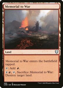 MTG ■土地/英語版■ 《闘争の記念像/Memorial to War》統率者レジェンズ統率者デッキ CMD