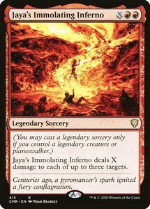 MTG ■赤/英語版■ 《ヤヤの焼身猛火/Jaya's Immolating Inferno》統率者レジェンズ統率者デッキ CMD