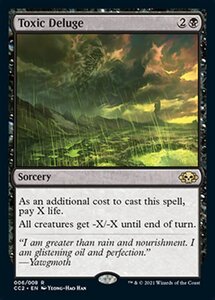 MTG ■黒/英語版■ 《毒の濁流/Toxic Deluge》★FOIL★CommanderCollection: Black CC2