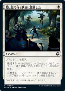 MTG ■白/日本語版■ 《君は道で待ち伏せに遭遇した/You're Ambushed on the Road》★FOIL★フォーゴトン・レルム探訪　AFR