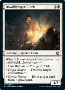 MTG ■白/英語版■ 《黎明運びのクレリック/Dawnbringer Cleric》★FOIL★フォーゴトン・レルム探訪　AFR