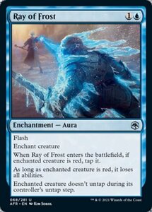 MTG ■青/英語版■ 《レイ・オヴ・フロスト/Ray of Frost》★FOIL★フォーゴトン・レルム探訪　AFR