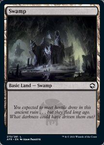 MTG ■土地/英語版■ 《沼/Swamp》フォーゴトン・レルム探訪　AFR