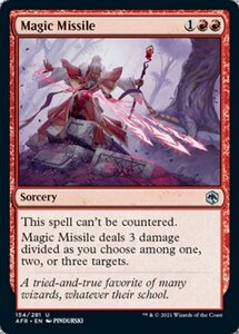 MTG ■赤/英語版■ 《マジック・ミサイル/Magic Missile》フォーゴトン・レルム探訪　AFR