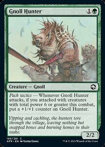 MTG ■緑/英語版■ 《ノールの狩人/Gnoll Hunter》フォーゴトン・レルム探訪　AFR