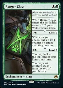 MTG ■緑/英語版■ 《レンジャー・クラス/Ranger Class》フォーゴトン・レルム探訪　AFR