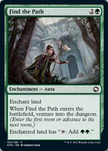 MTG ■緑/英語版■ 《ファインド・ザ・パス/Find the Path》フォーゴトン・レルム探訪　AFR