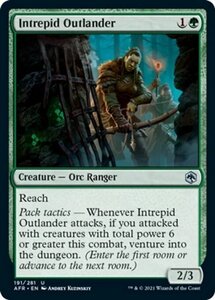 MTG ■緑/英語版■ 《豪胆な辺境育ち/Intrepid Outlander》フォーゴトン・レルム探訪　AFR